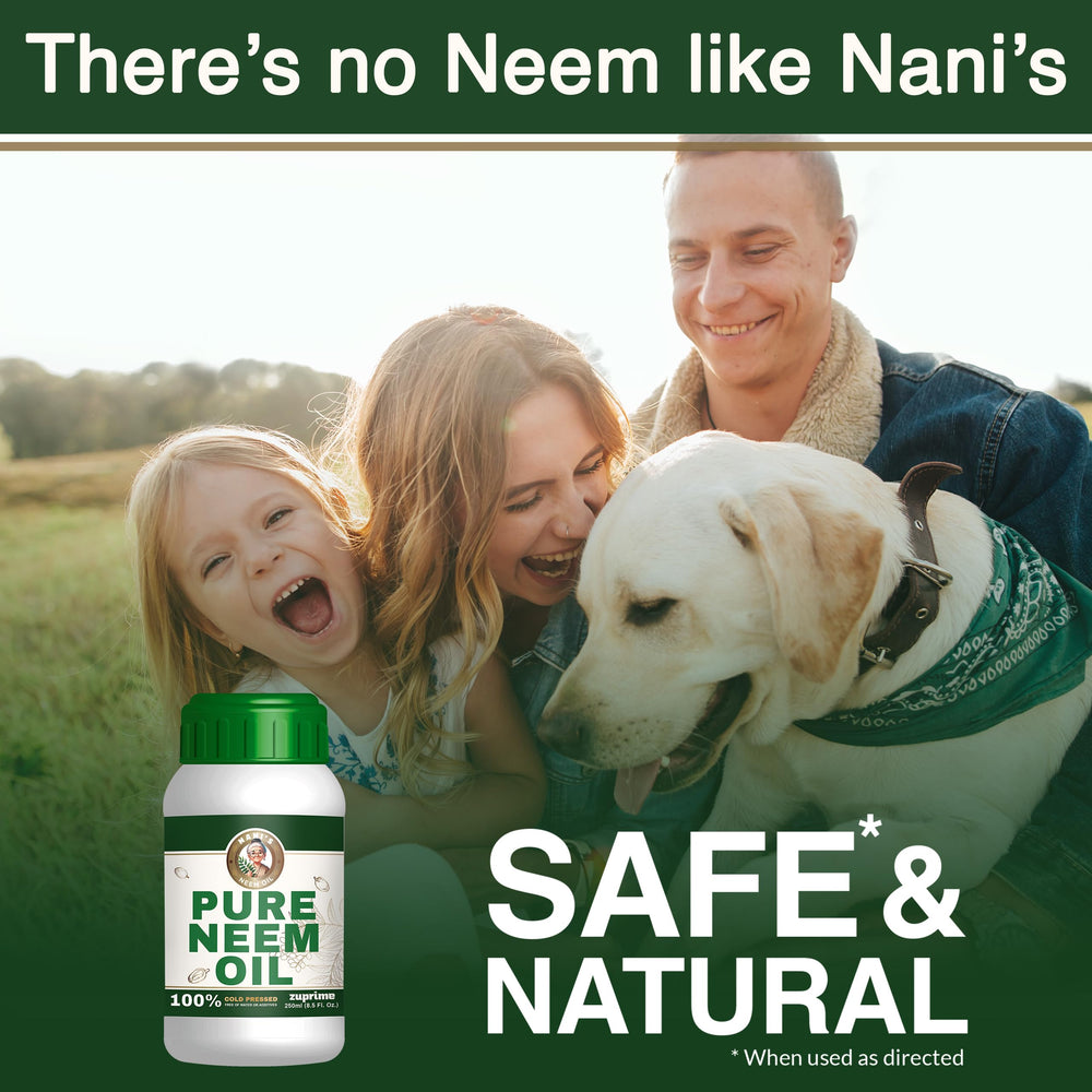 Zuprime Pure Neem Oil 8.5 Fl Oz close-up of the bottle