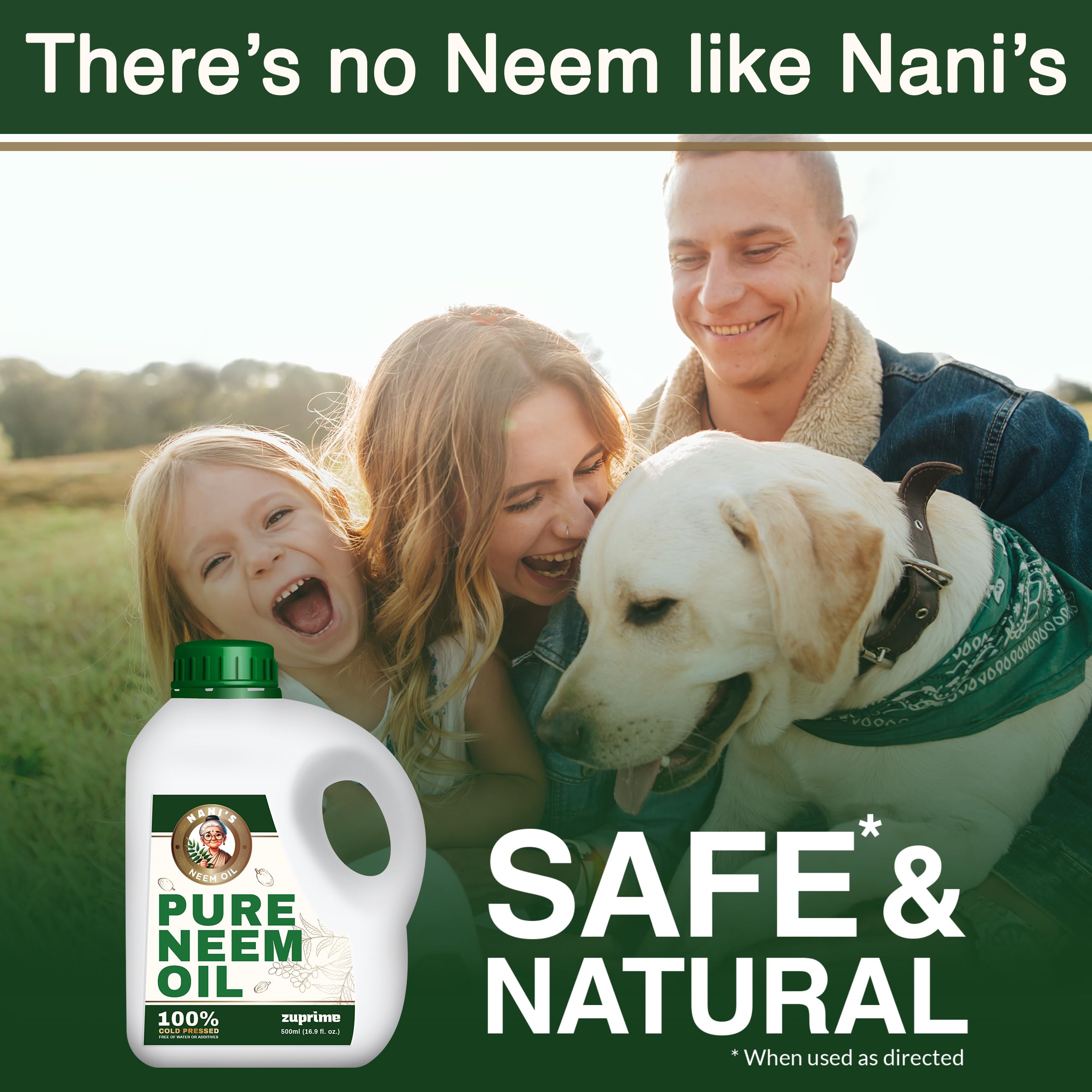 Zuprime Pure Neem Oil Concentrate with mixing instructions