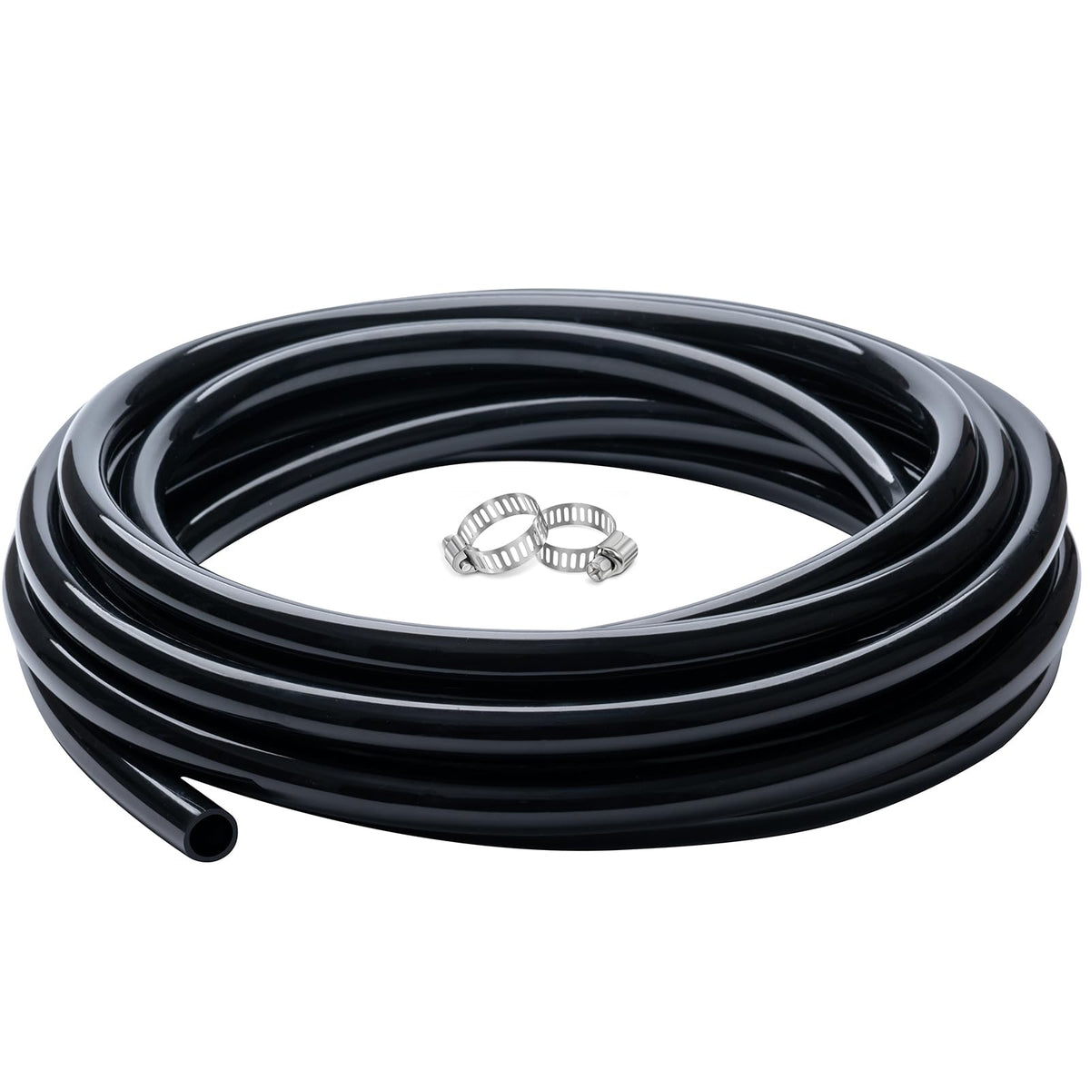 ZY-hosetube 1/4 inch ID Black Vinyl Tubing 10 ft length