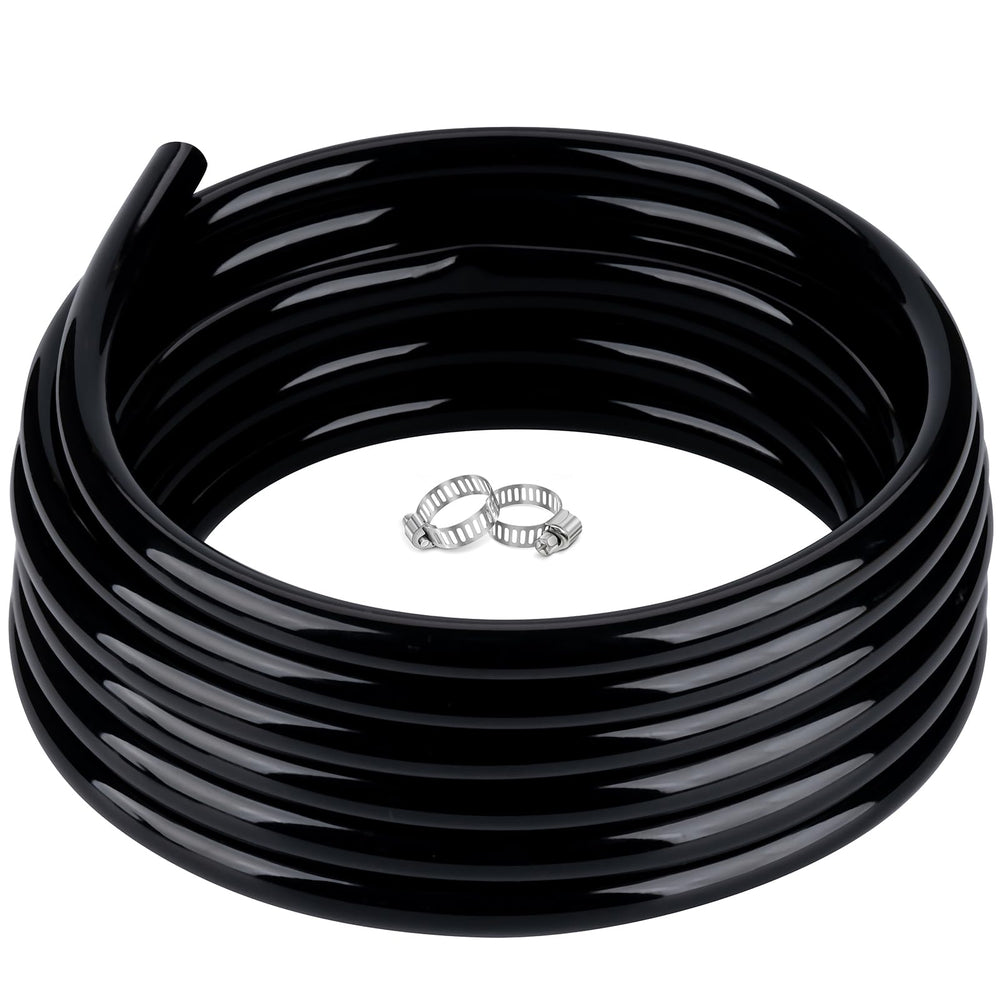 ZY-hosetube 25 ft black vinyl tubing front view