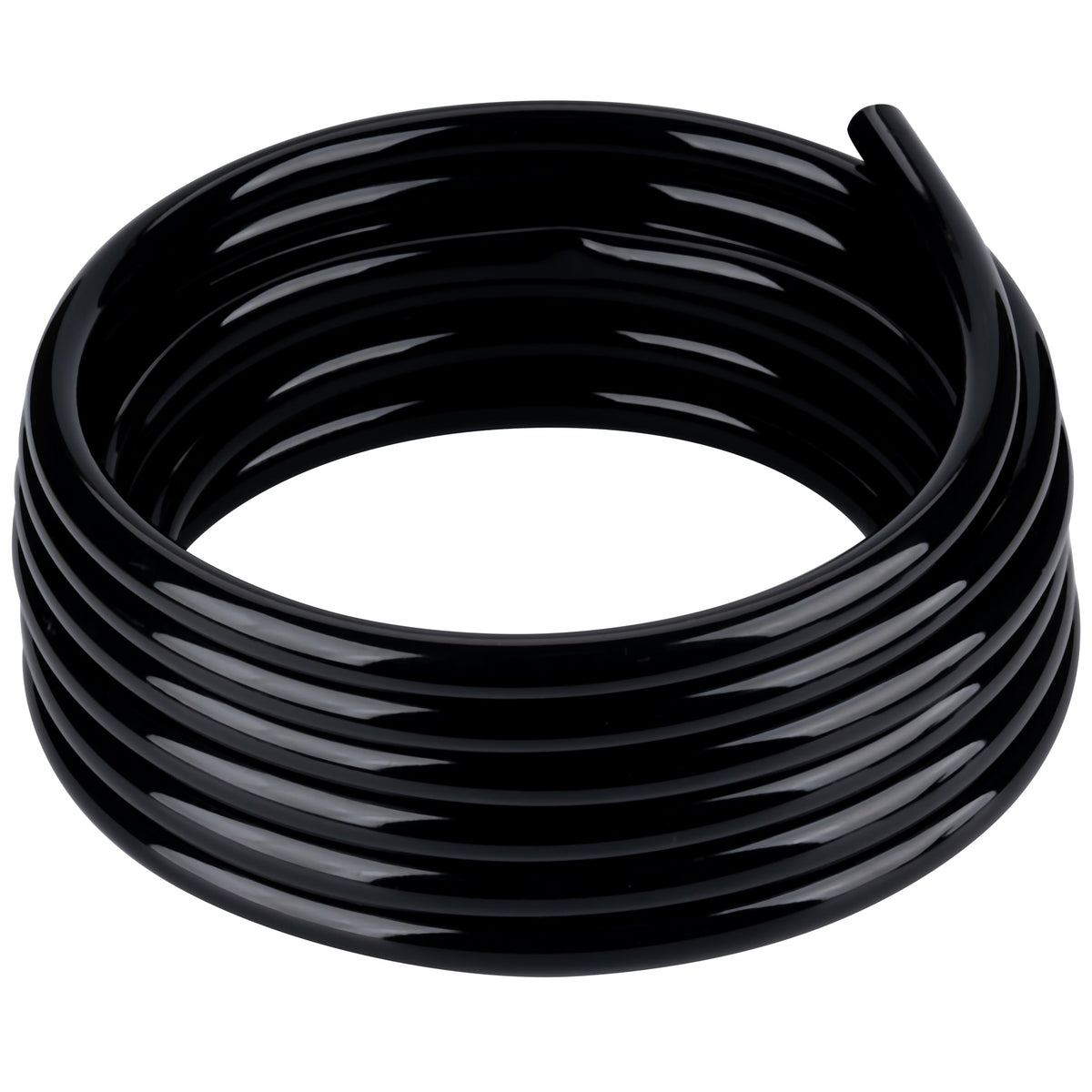 ZY-hosetube Black Vinyl Tubing 1/2 inch ID 25 ft front view