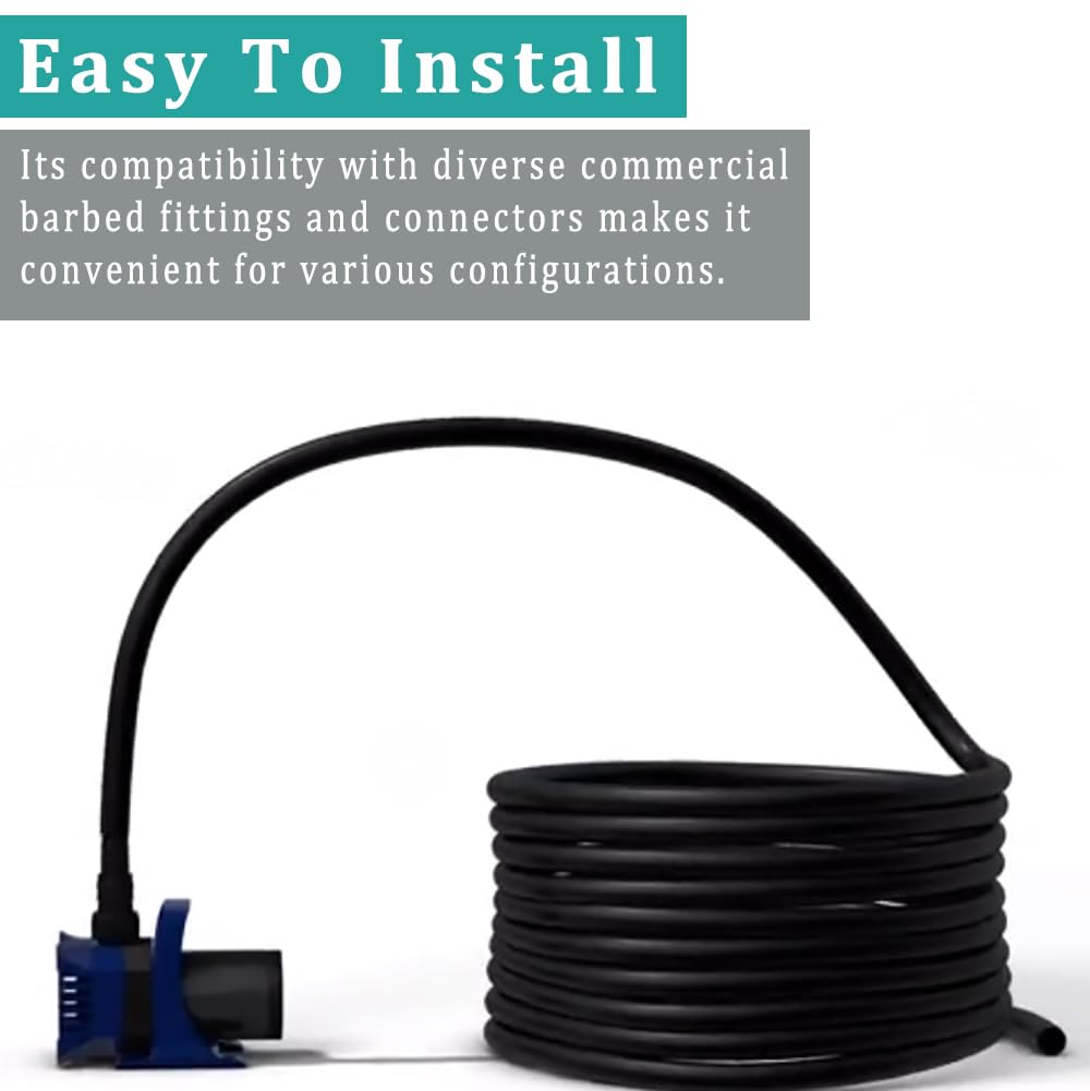 ZY-hosetube black vinyl tubing in use for irrigation setup