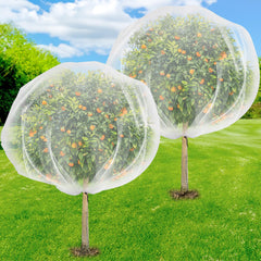 ZYP 2 Pack 7 x 6 ft Fruit Tree Netting Covers in white
