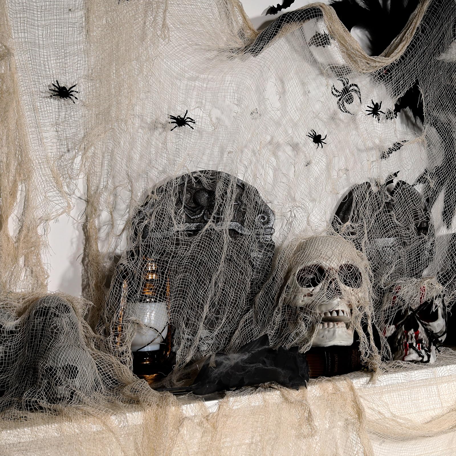 ZYP Halloween Creepy Cloth in use at an outdoor Halloween party