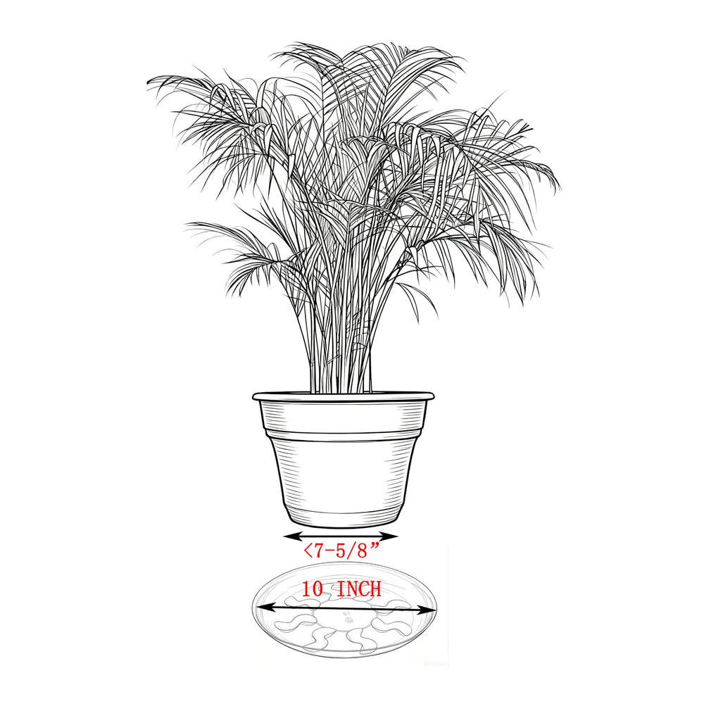 ZZPYXIA plant saucer on wooden shelf protecting against water stains